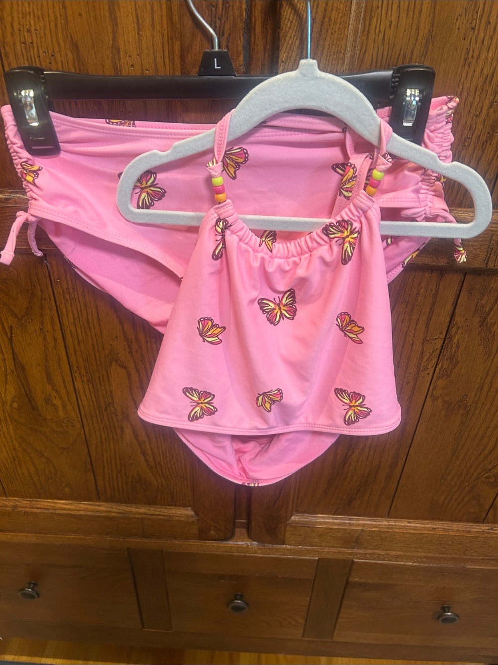Target Pink Girls' Butterfly Two-Piece Swim Set